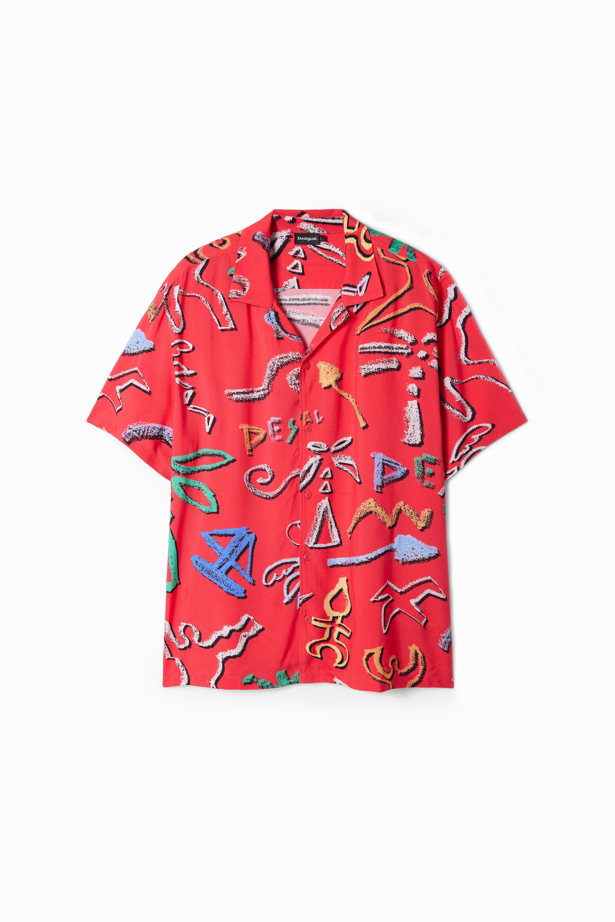 Shirt with artistic motif