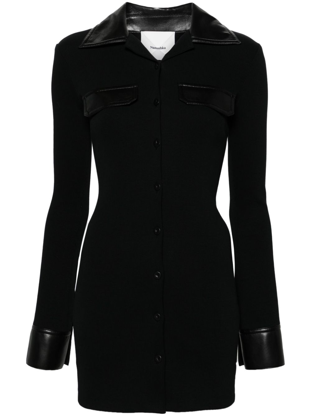 Bryelle ribbed minidress - Black