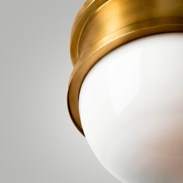 Broomley Large Pendant Light, Light, Large, Brass - Andrew Martin