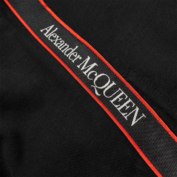 Logo tape track pants