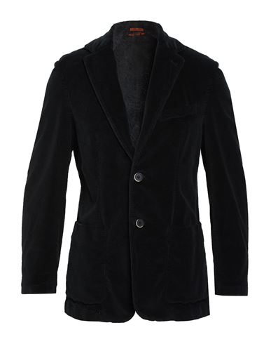 Man Blazer Black Size 38 Cotton, Rayon, Elastane
