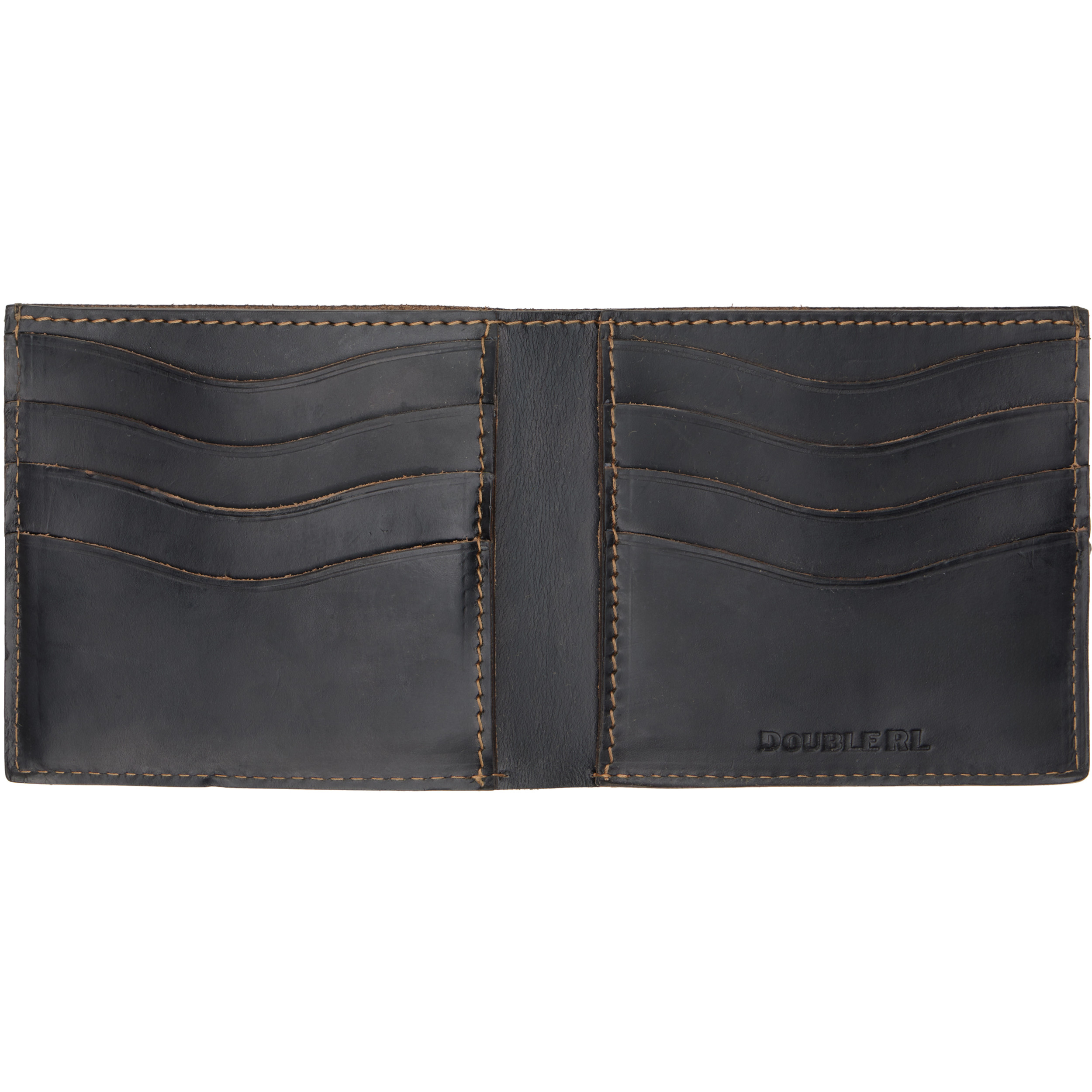 Black Leather Billfold Wallet