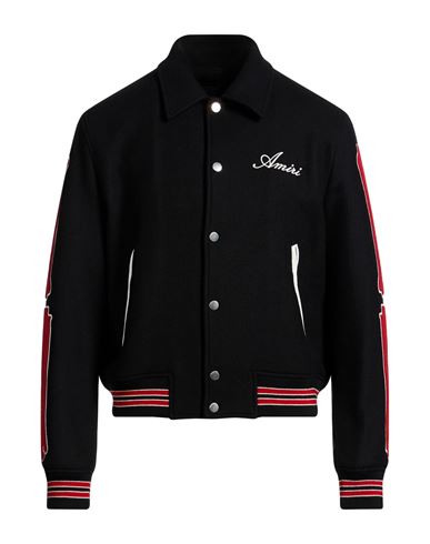 Man Jacket Black Size L Virgin Wool, Polyamide