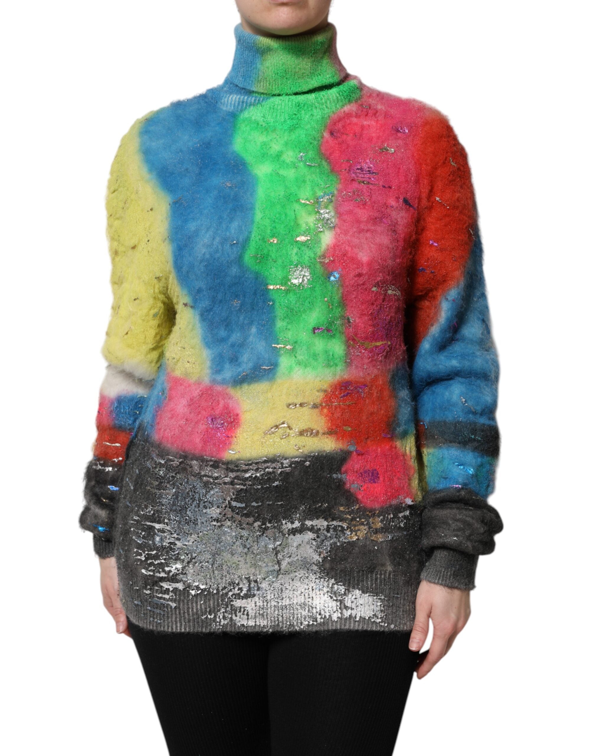 Turtleneck Sweater — Multicolor
