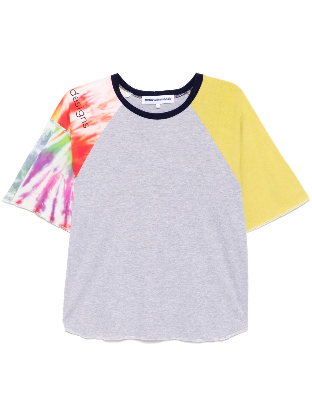 Panelled T-shirt - Grey