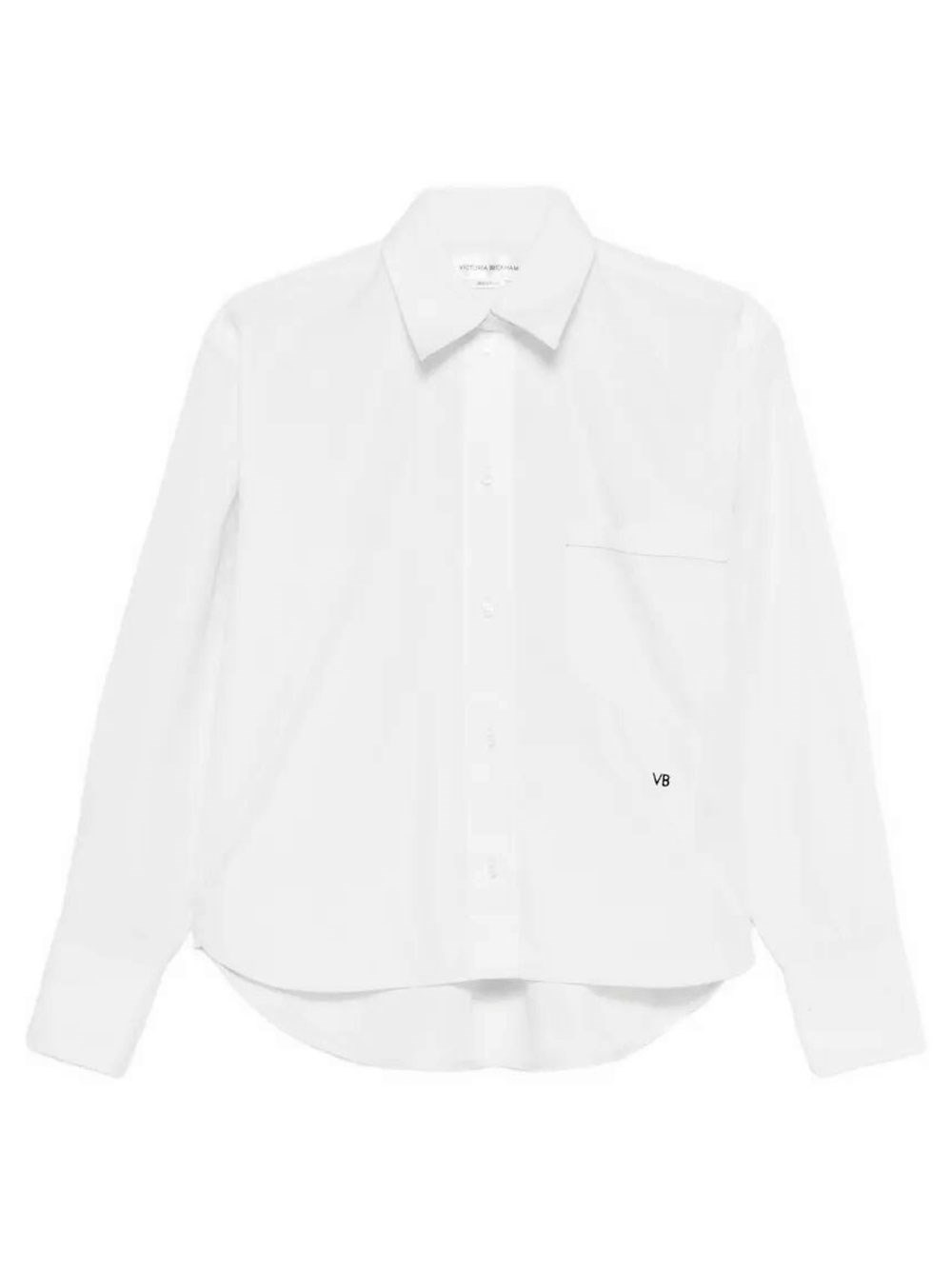 Vb Embroidery Cropped Shirt