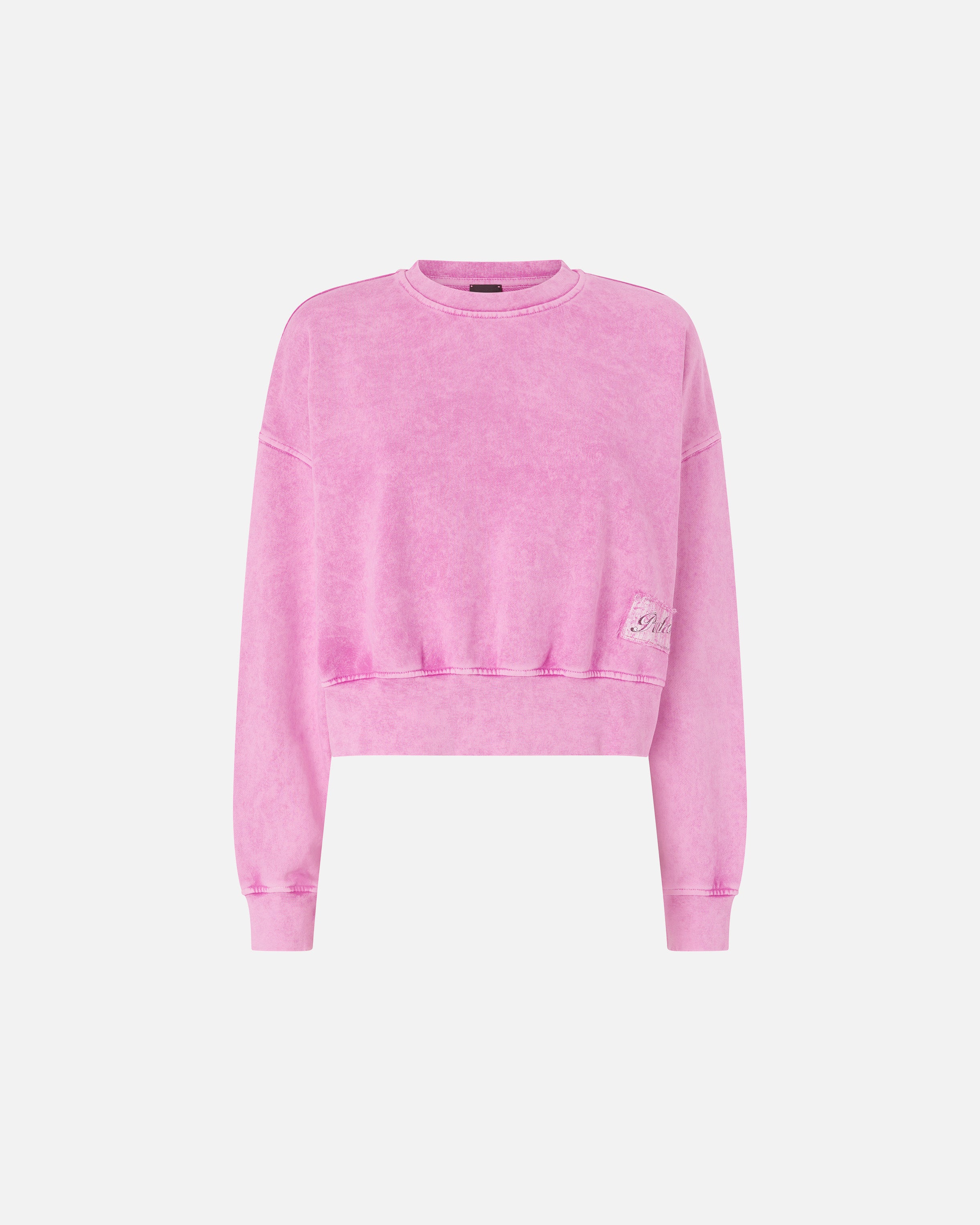 Pinko - lavacourt cropped crew neck sweatshirt patch