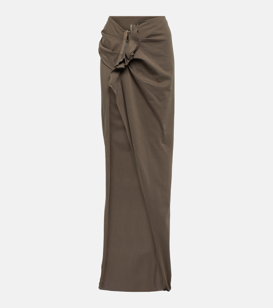 DRKSHDW cotton maxi skirt