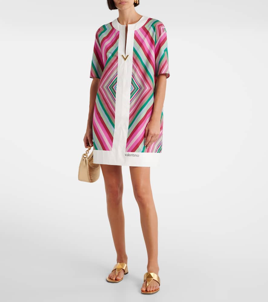VGold Rhombus 75 cotton poplin minidress