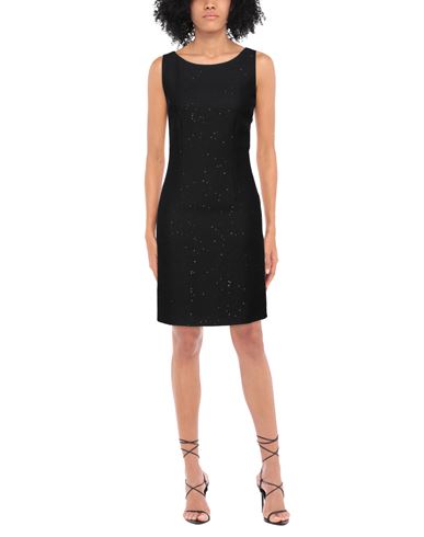 Woman Mini dress Black Size 4 Polyester, Acrylic, Wool, Polyamide, Elastane