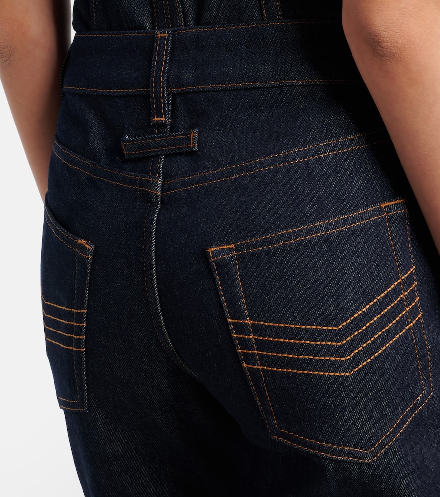 Cutout straight jeans