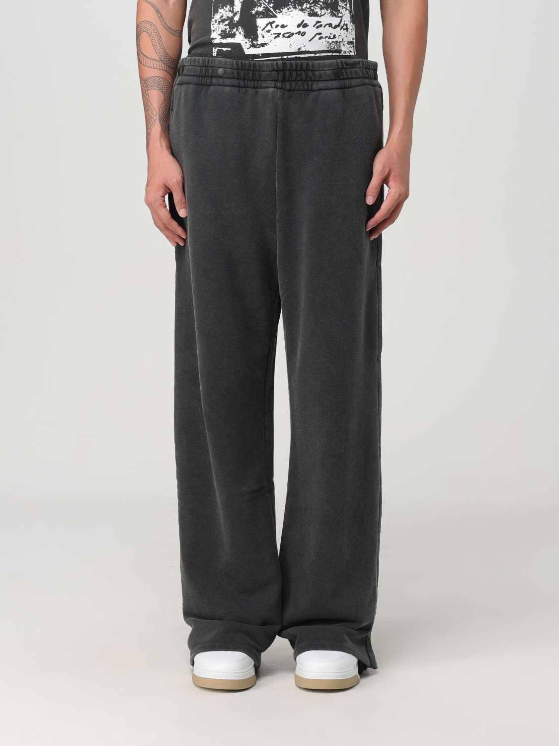 Layered track pants - Black