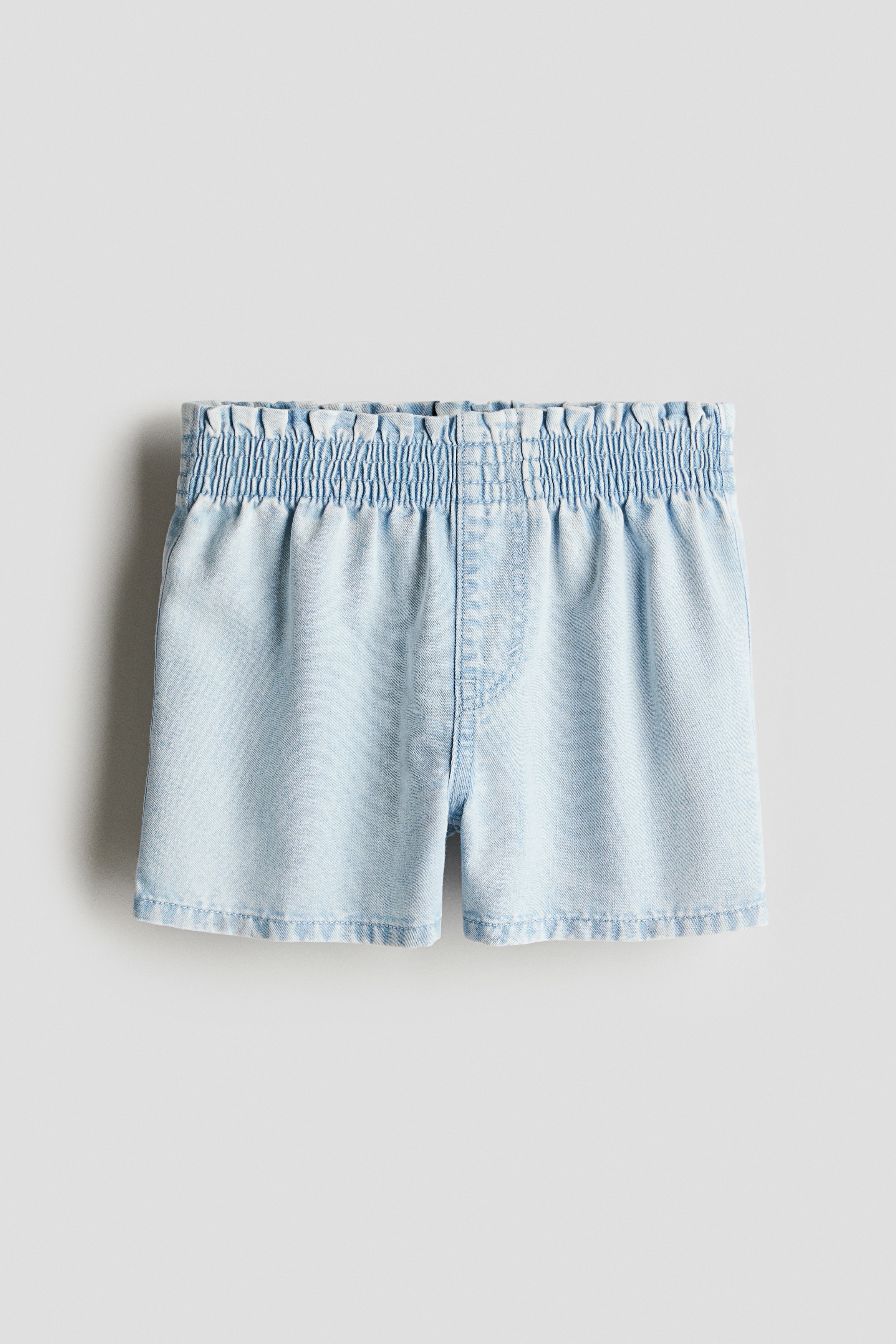 Loose Fit Denim Shorts - Blue