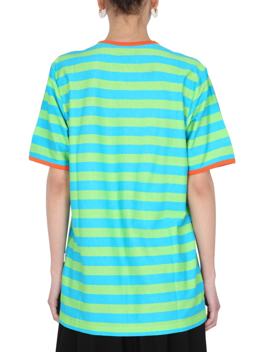 Multicolor Stripes Crew Neck T-Shirt