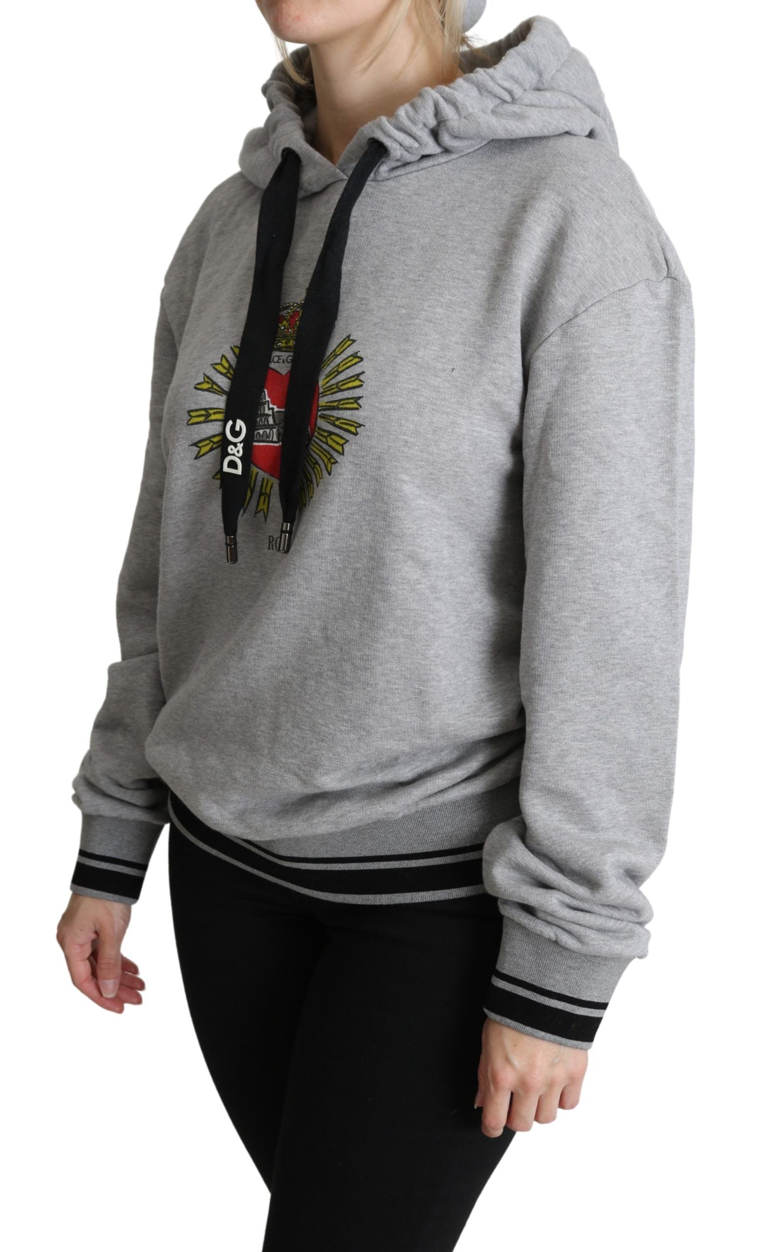 Logo-Embroidered Cotton Hoodie — Gray