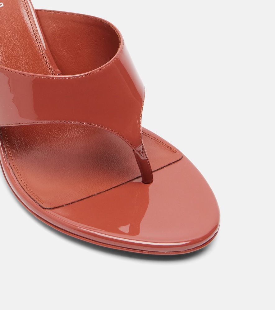 Lidia patent leather thong sandals