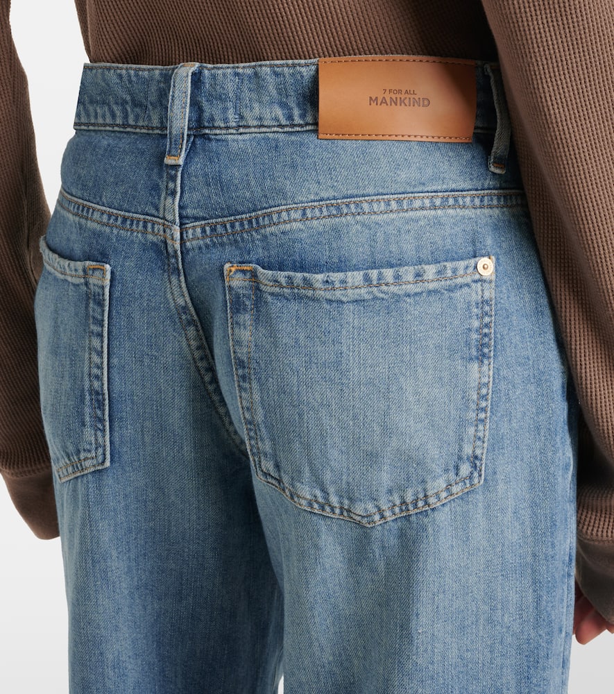 7 For All Mankind Tess distressed wide-leg jeans