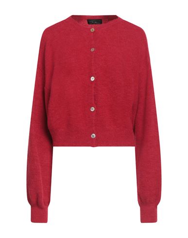 Woman Cardigan Red Size ONESIZE Polyamide, Acrylic, Wool, Elastane