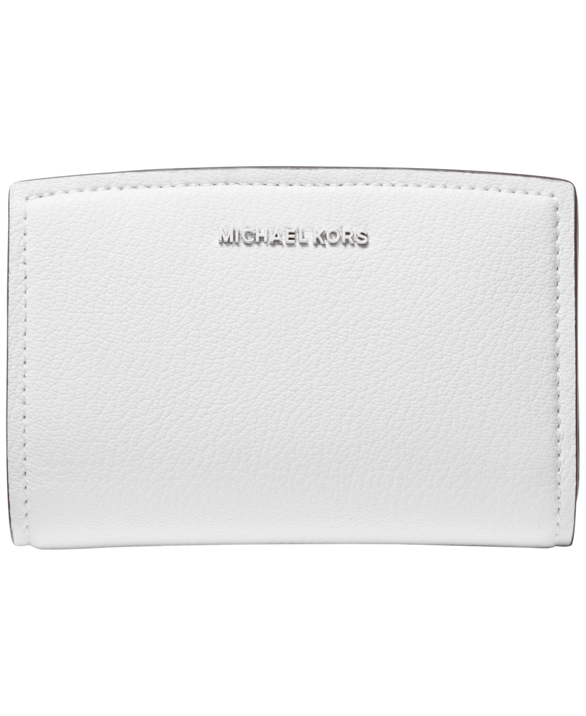 Bryant Leather Zip Around Mini Wallet - Optic White