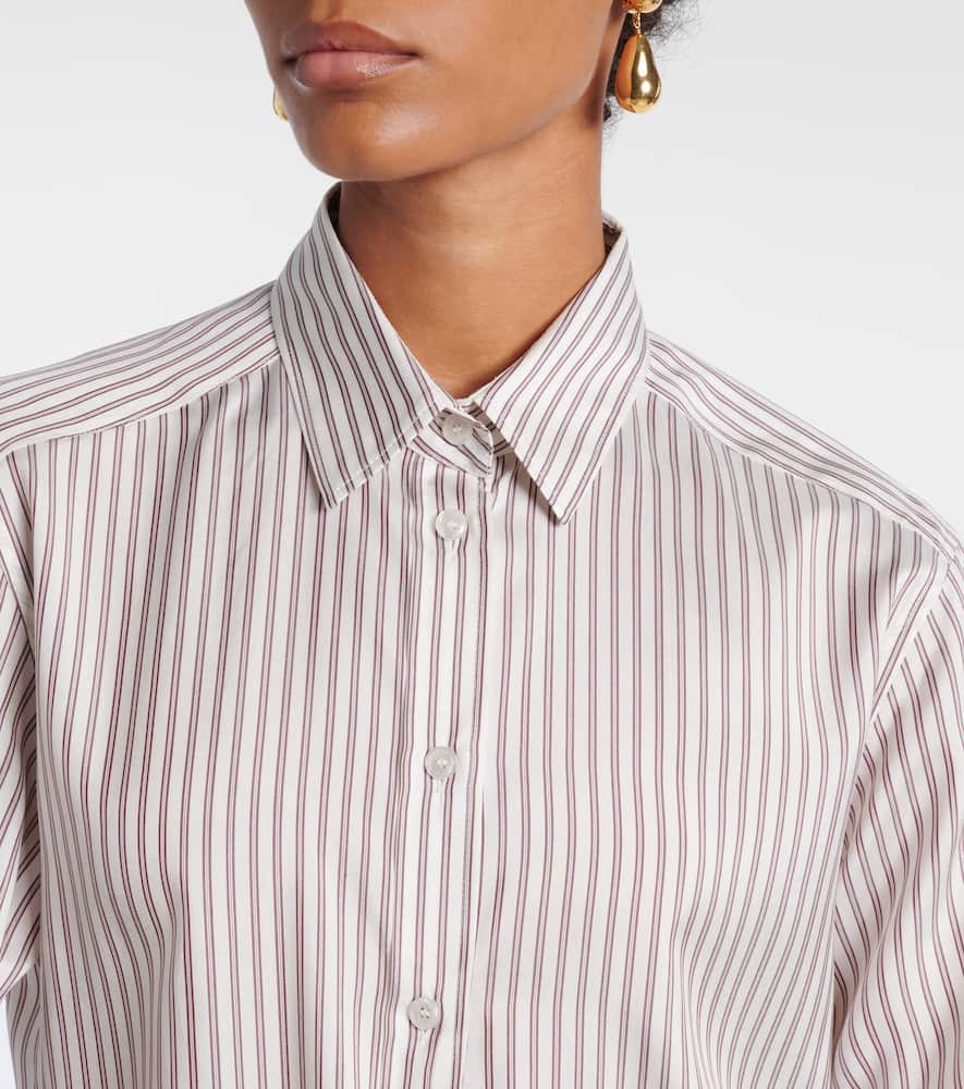 Striped silk shirt