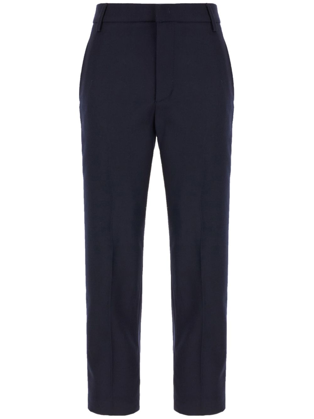 Straight-leg tailored trousers - Blue