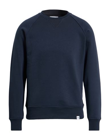 Man Sweatshirt Midnight blue Size S Cotton, PES