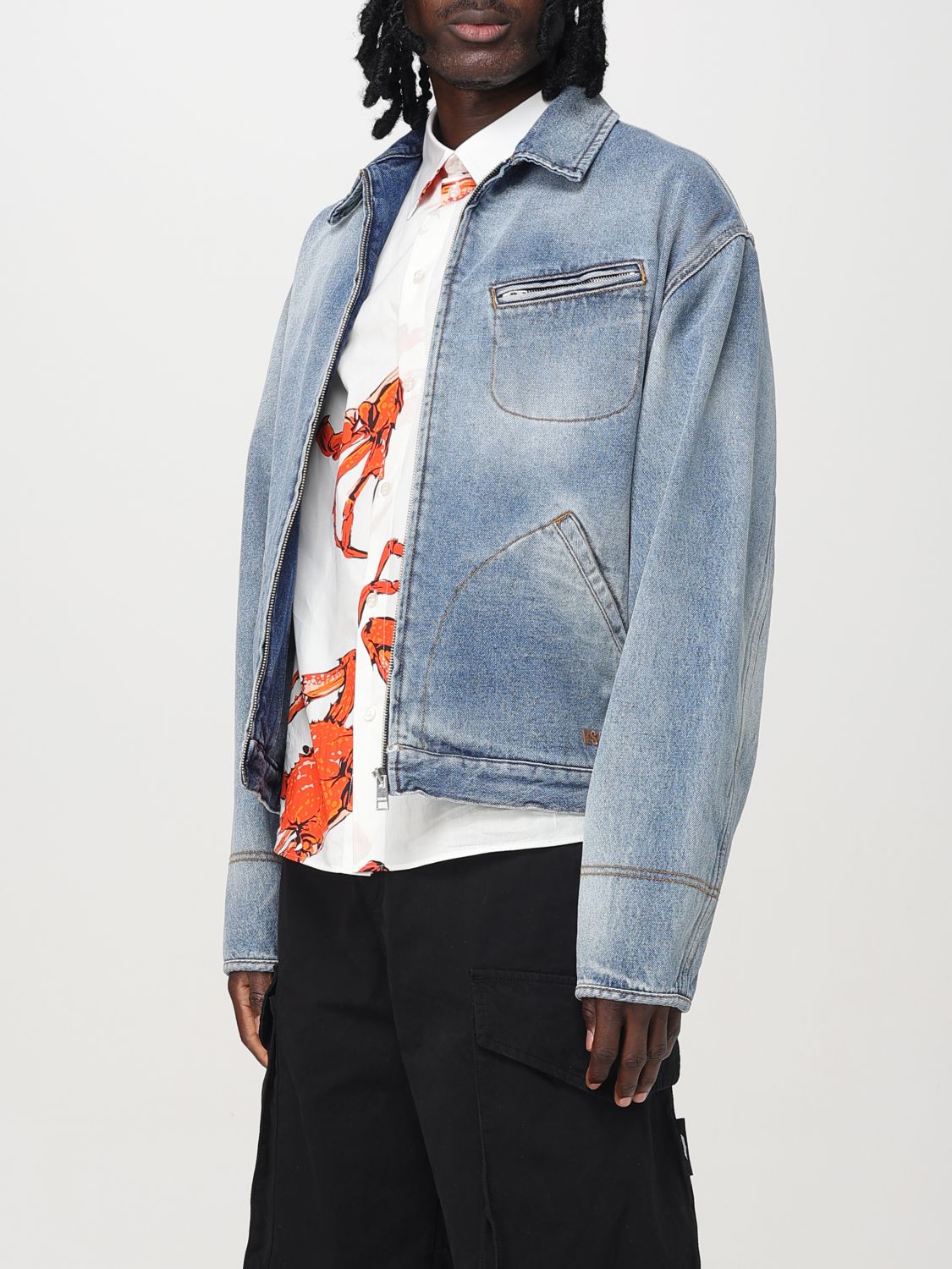 Jacket Men color Denim