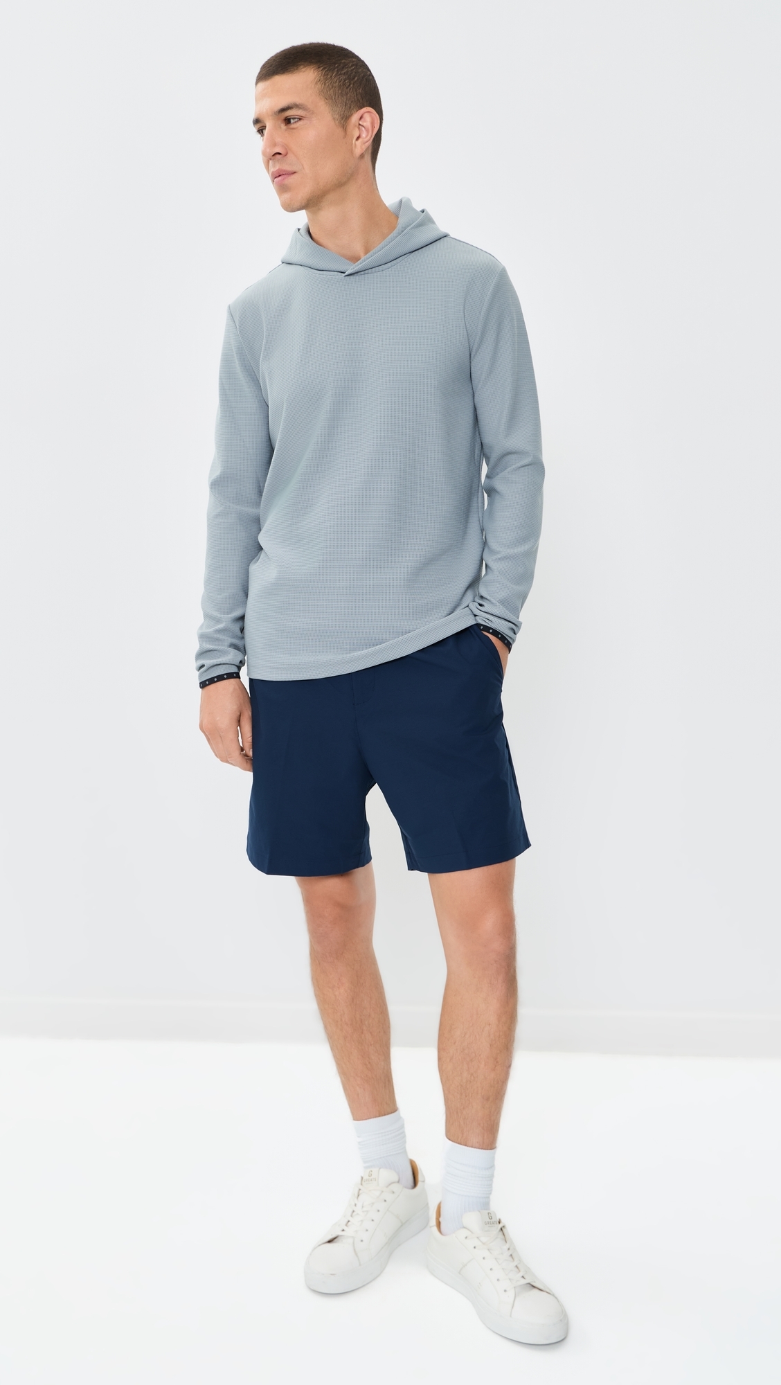 Traverse Waffle Hoodie Pacific Fog