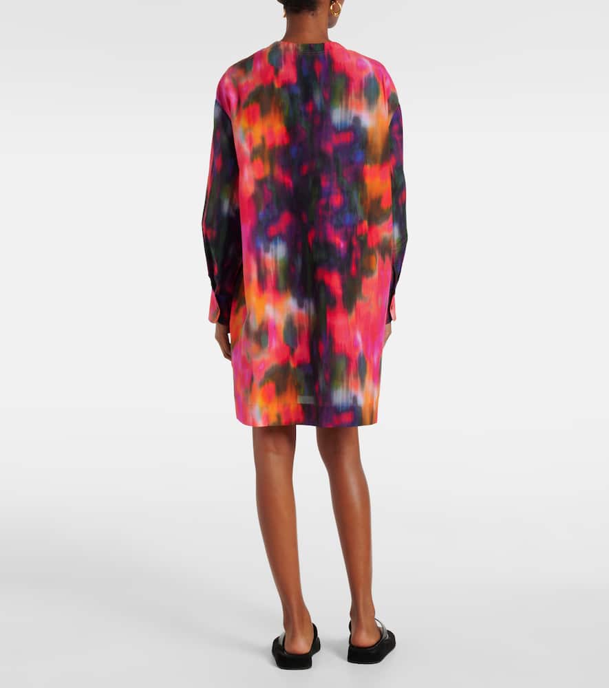 Galaxie cotton and silk shirt dress