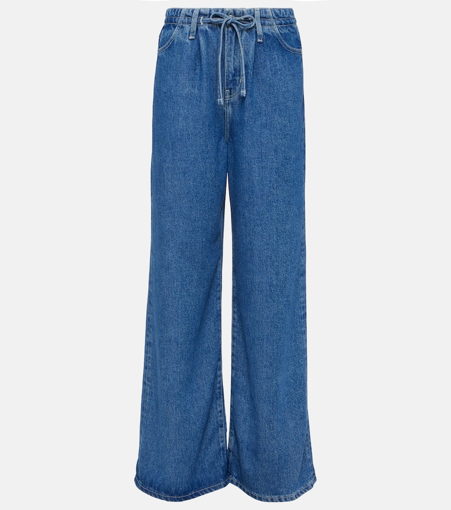 High-rise wide-leg jeans