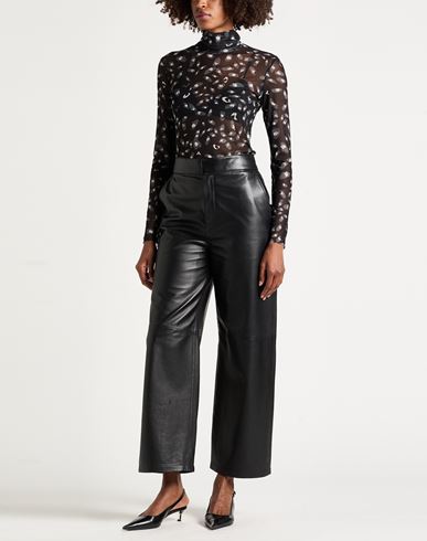 Woman Top Black Size S Polyester, Elastane