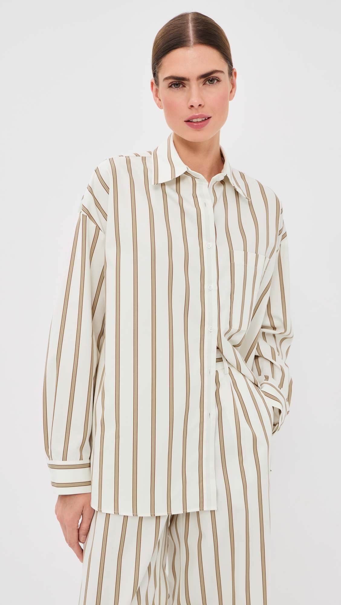 Something Borrowed Shirt White/Khaki L