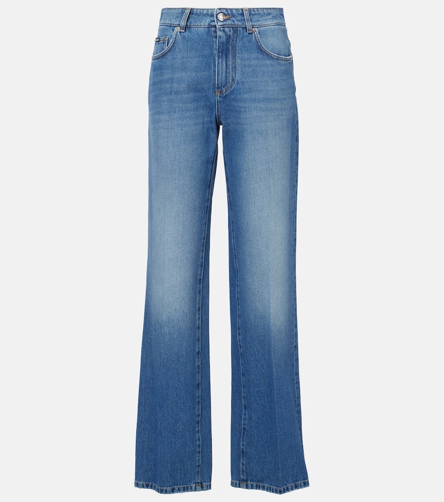 High-rise wide-leg jeans