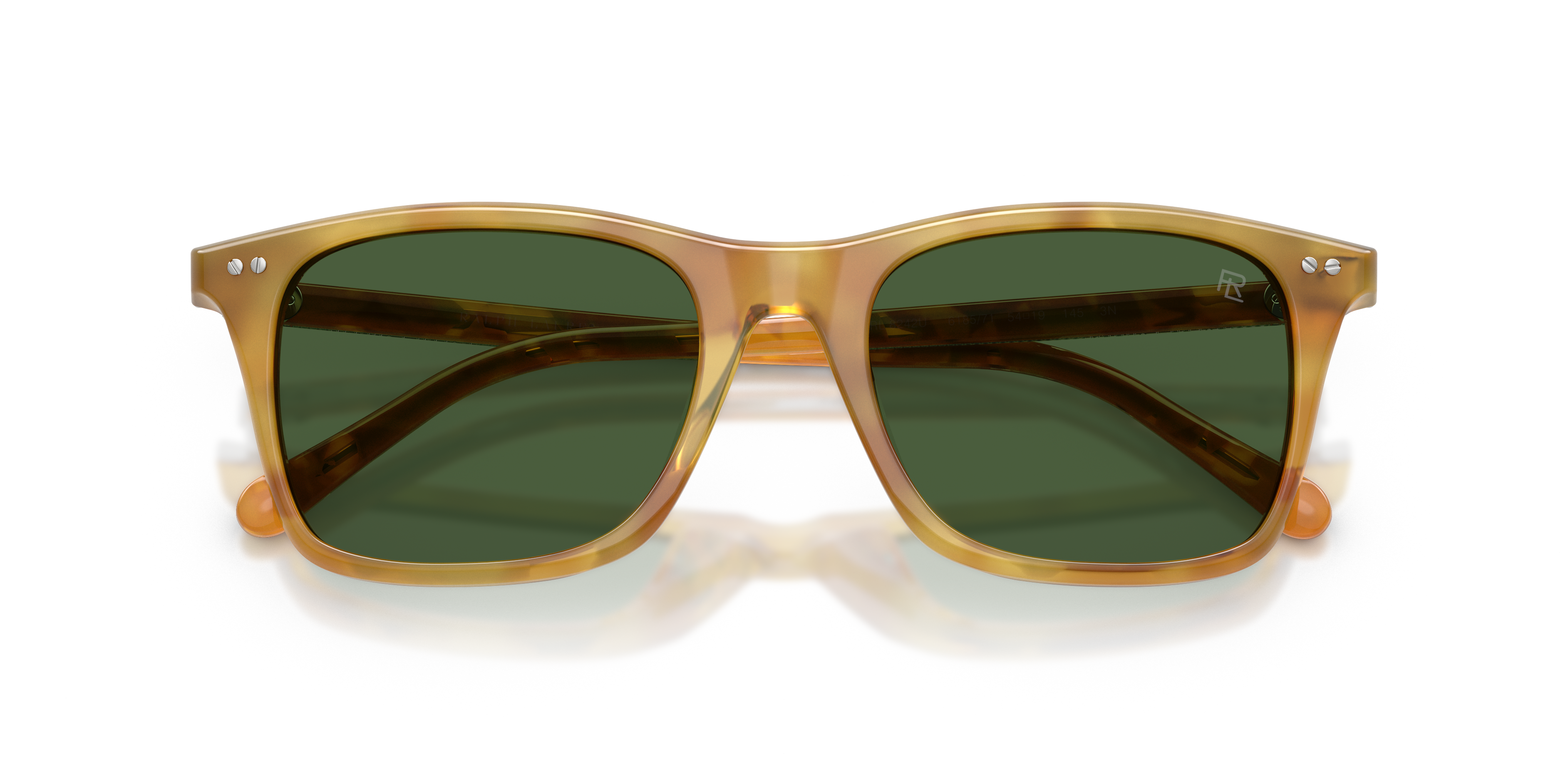 Ralph Lauren Uomo Ralph Lauren RL8242U 618571 Occhiali da sole Acetato Tartaruga Verde Pantos Normale