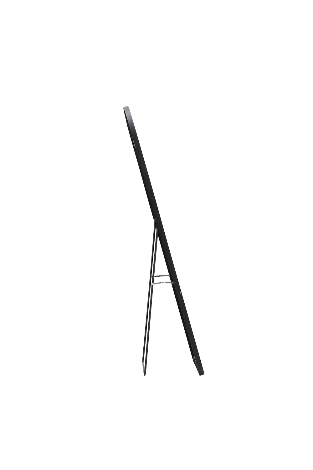 Living And Home 40X150Cm Black Arched Metal Full Length Mirror With Floor Stand & Wall Mount