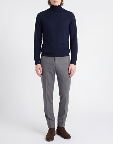 Man Turtleneck Midnight blue Size 36 Wool