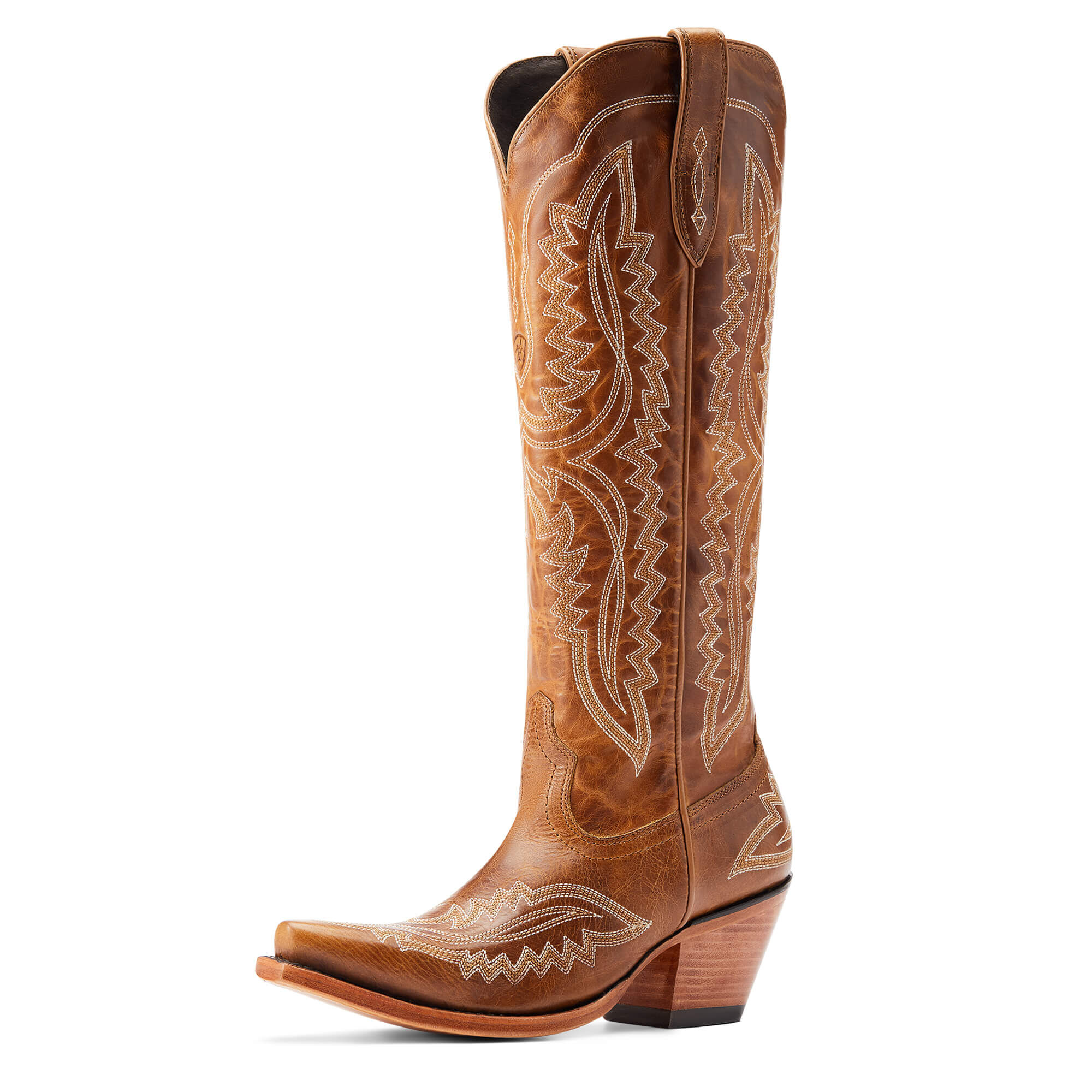 Women's Casanova X Toe Western Boots in Shades Of Grain Leather, B Medium Width