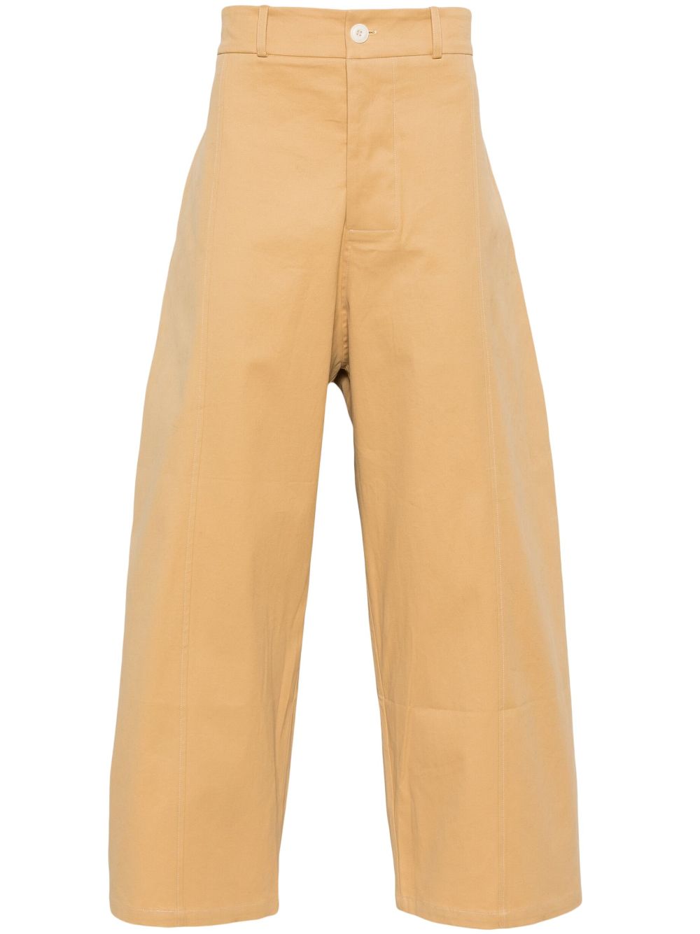 Wide-leg trousers - Yellow