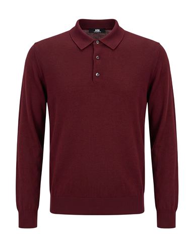 Man Sweater Burgundy Size 42 Merino Wool