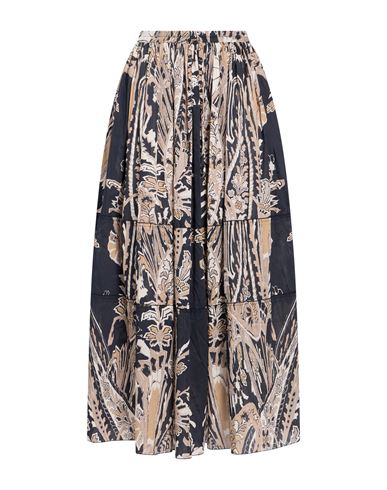 Woman Maxi skirt Black Size S Cotton