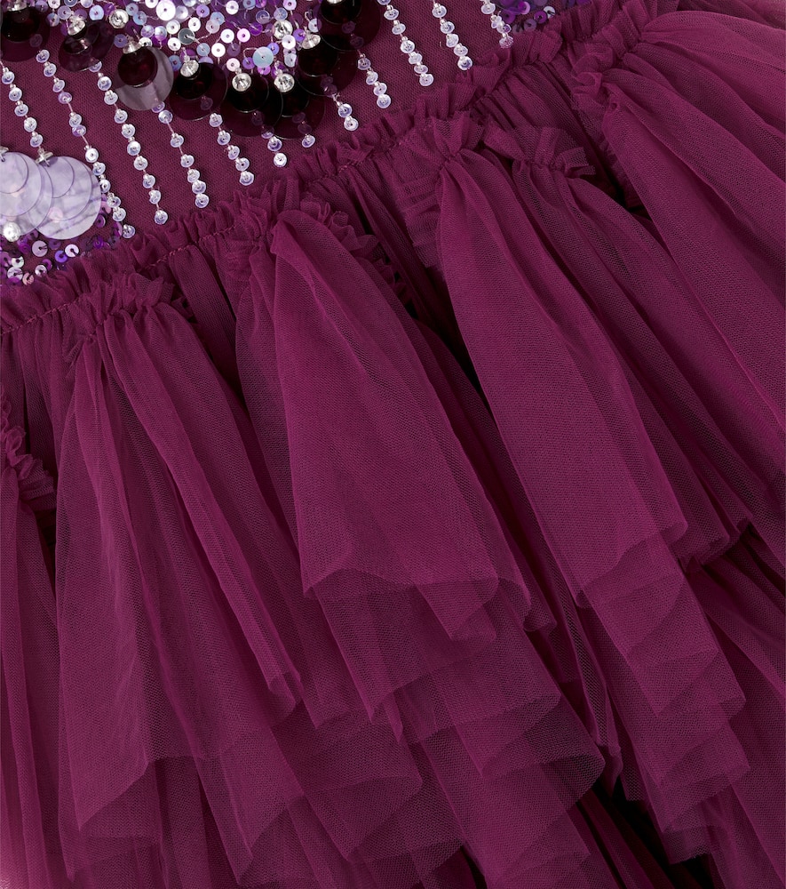 Royal Debut sequined tulle dress
