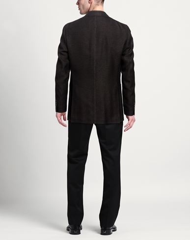 Man Blazer Midnight blue Size 42 Silk, Cotton, Linen