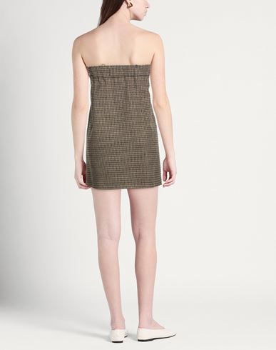 Woman Mini dress Grey Size S Polyester, Elastane