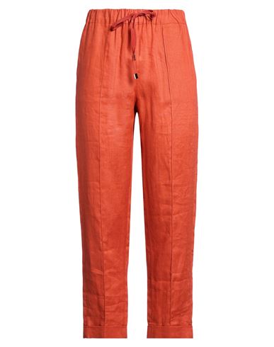 Woman Pants Rust Size 6 Linen