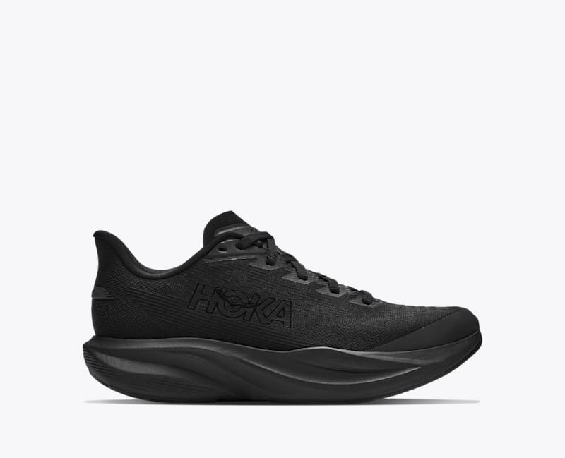 HOKA Mach 7 Walking Shoes in Black/Black
