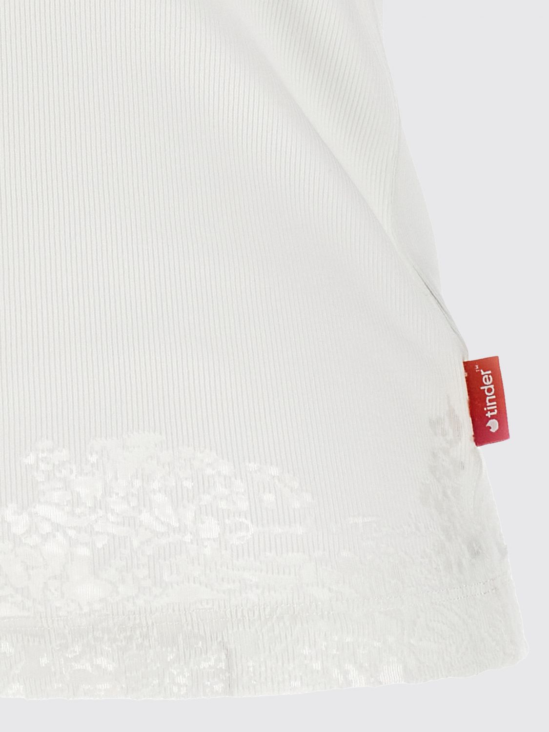 Pr-T-Anki-Lace-R Cotton Tank Top with Embroidered Lace Details