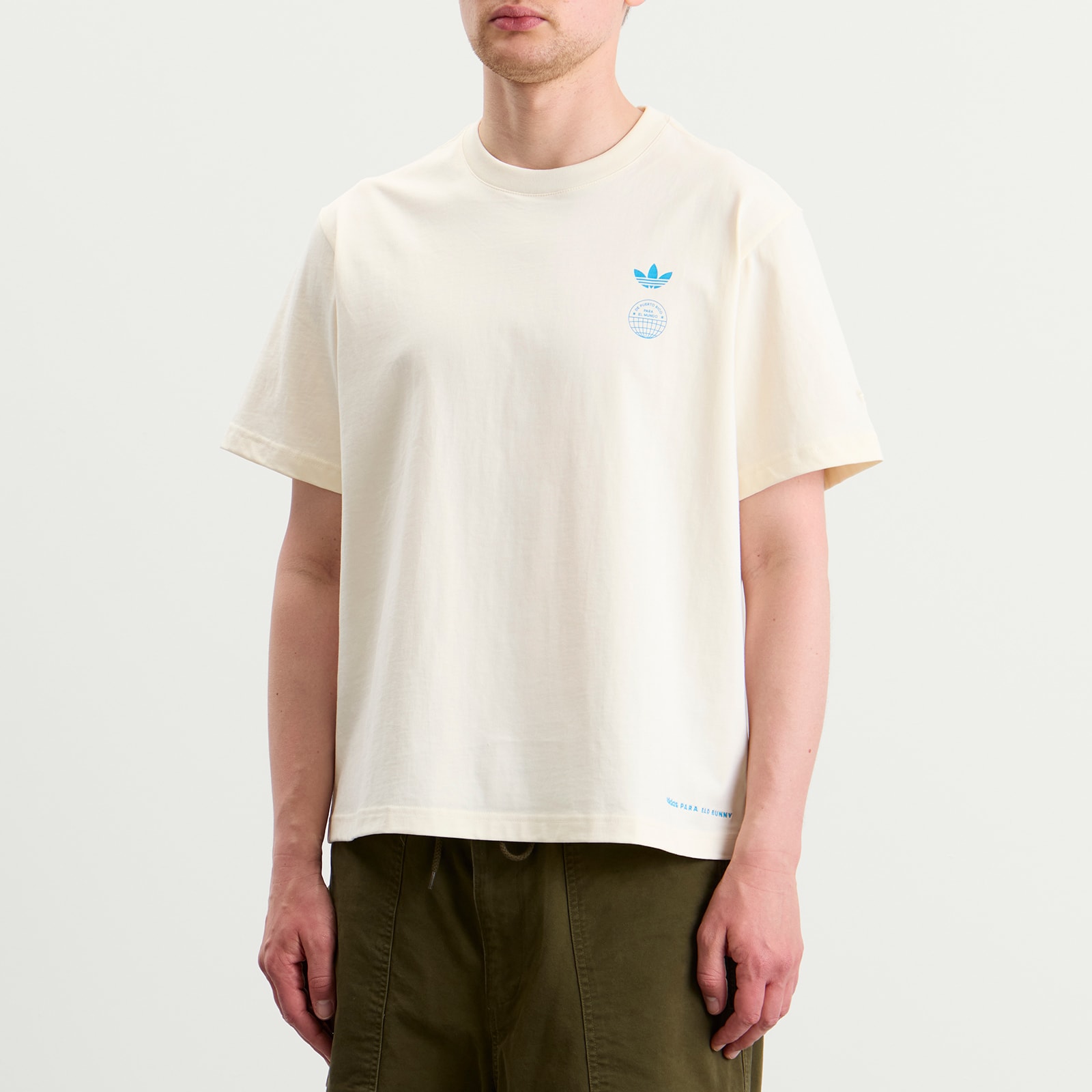 Men's x Bad Bunny London Tour Merch T-Shirt in Cream White