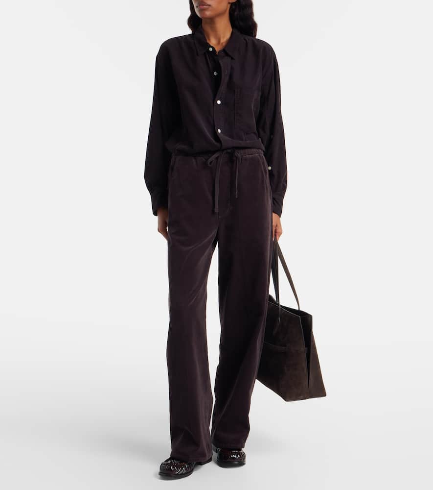 Oversized cotton corduroy shirt