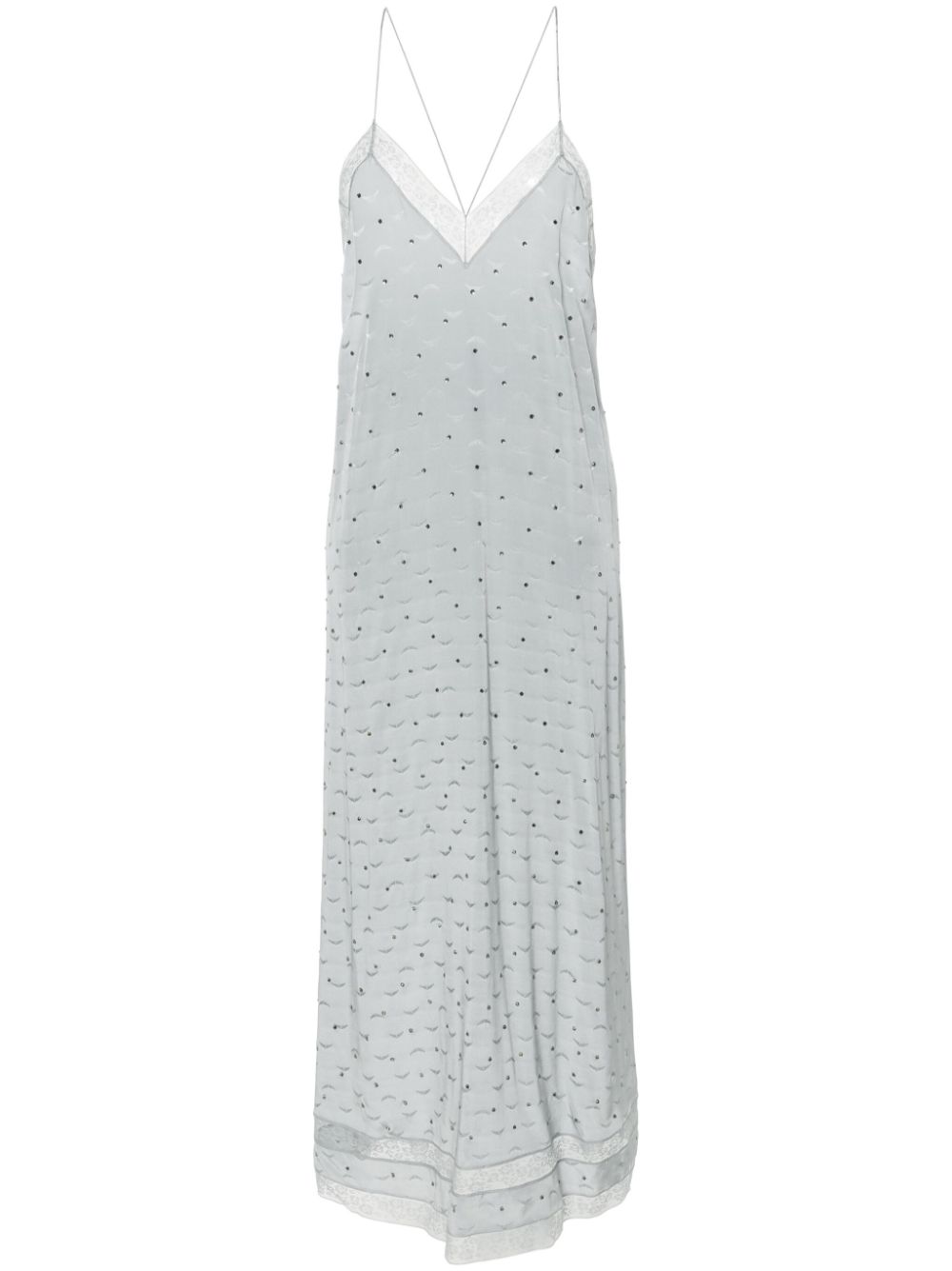 Reman silk maxi dress - Blue