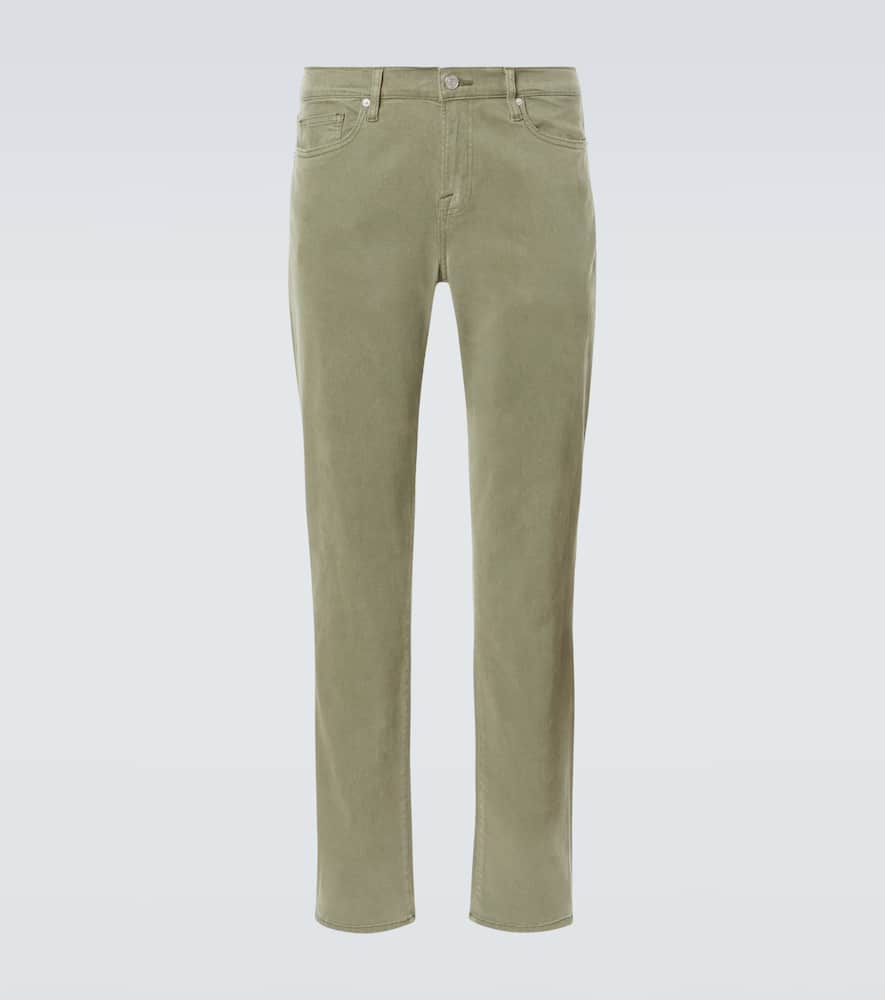 L'Homme twill slim pants